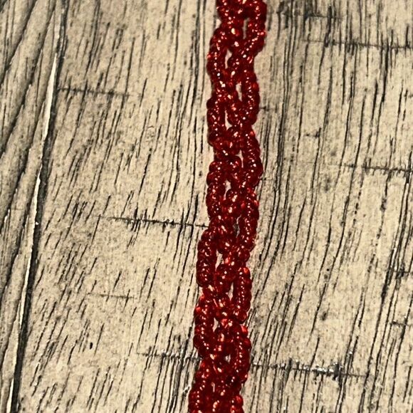 Heirloom Red Hot π Walborg Evening Purse π sparkle π & shineβπͺ© 1970s style! - Picture 9 of 17